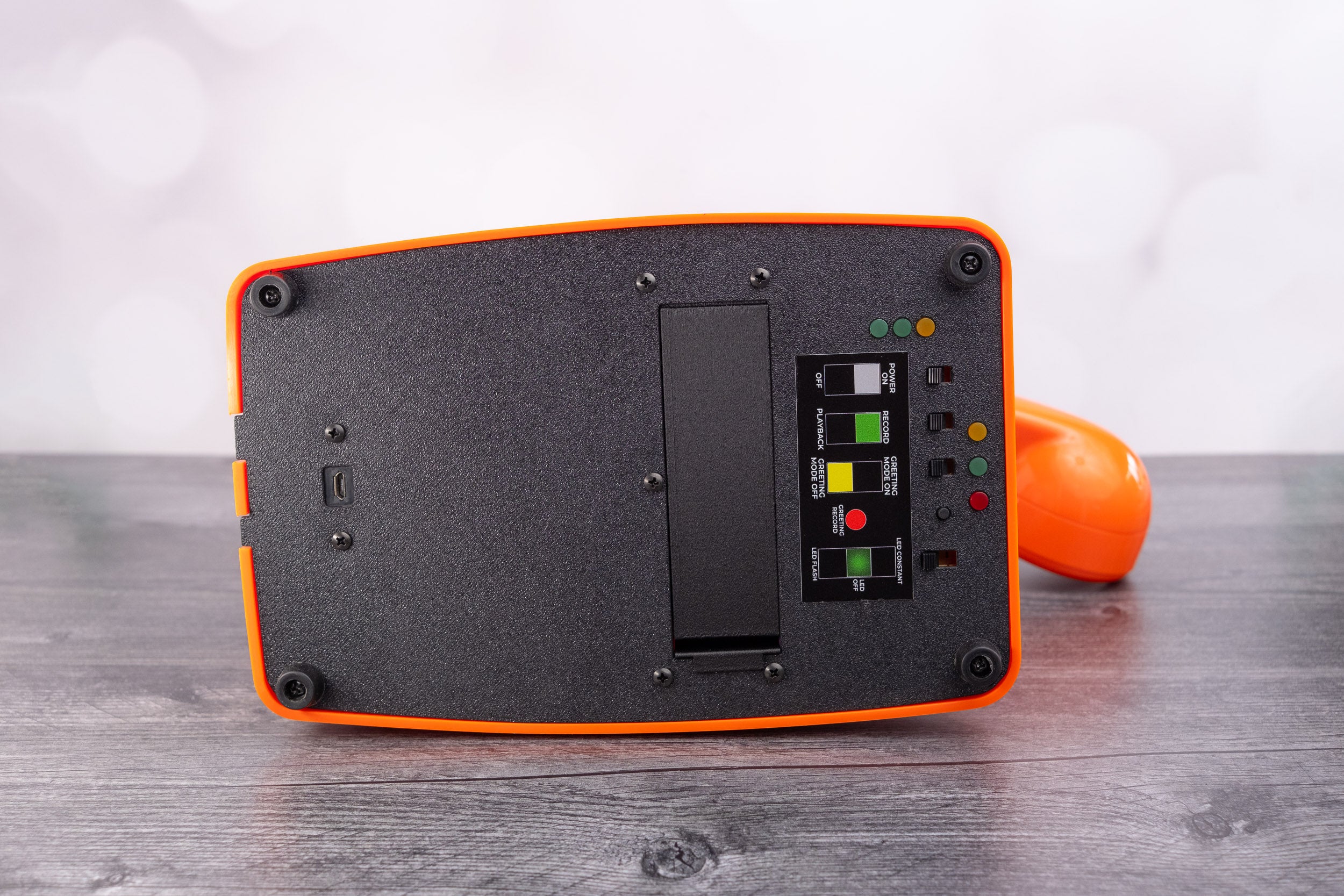 The "746" Retro Rotary Audio Guest Book - Orange