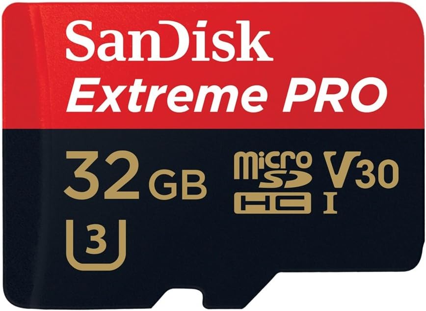 SanDisk V30 32GB Extreme Pro Micro SD Card
